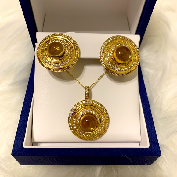 LOUIS XV Earrings and Necklace set - Picture 1 of 12